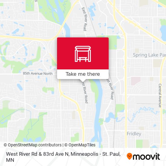 Mapa de West River Rd & 83rd Ave N