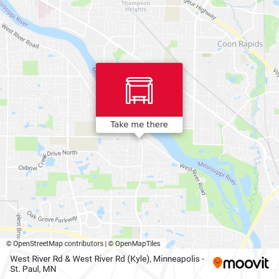 West River Rd & West River Rd (Kyle) map