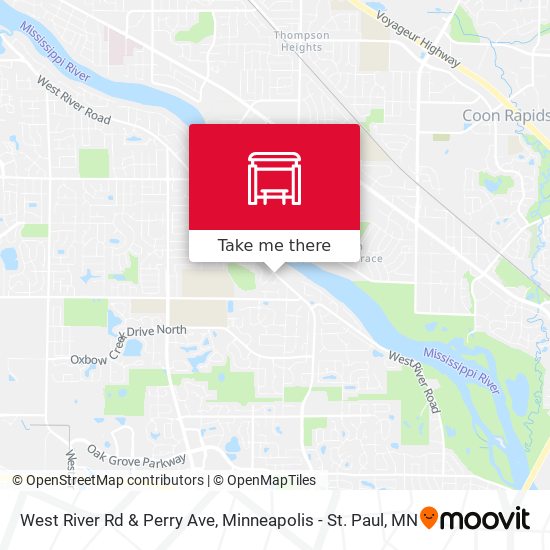 Mapa de West River Rd & Perry Ave
