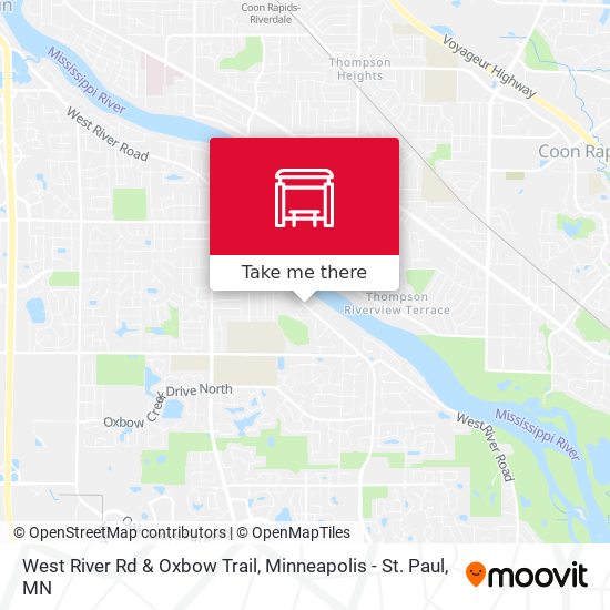 Mapa de West River Rd & Oxbow Trail