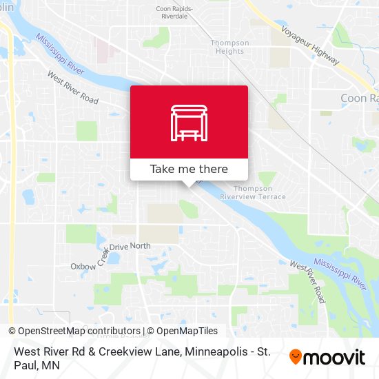 West River Rd & Creekview Lane map