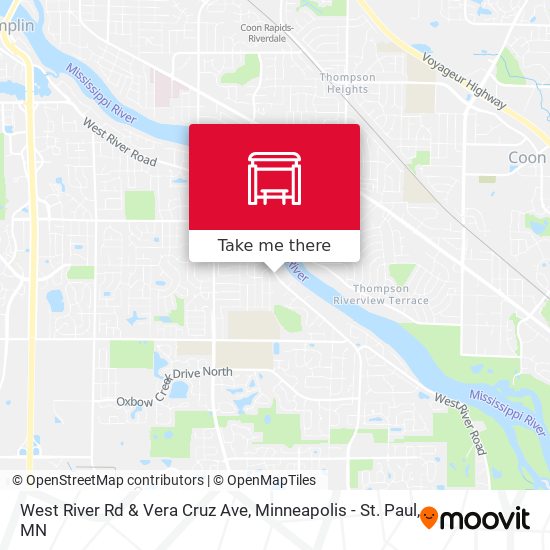 West River Rd & Vera Cruz Ave map