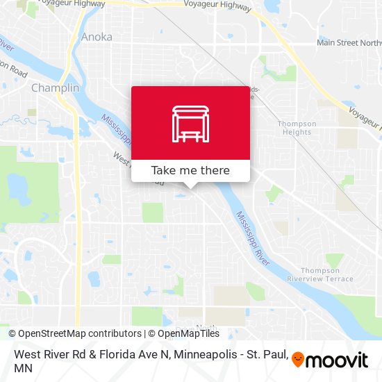 Mapa de West River Rd & Florida Ave N
