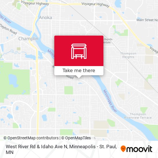 Mapa de West River Rd & Idaho Ave N