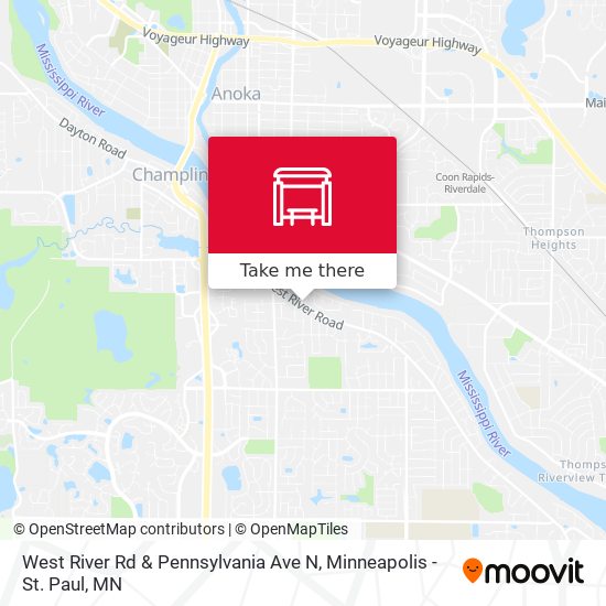 Mapa de West River Rd & Pennsylvania Ave N