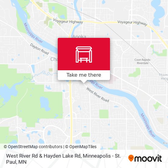 West River Rd & Hayden Lake Rd map