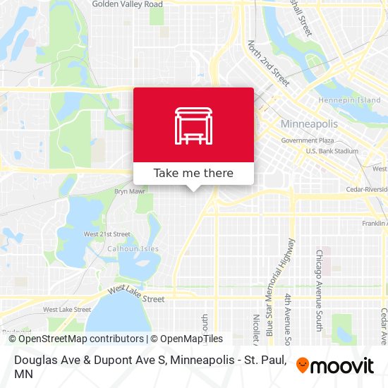 Douglas Ave & Dupont Ave S map