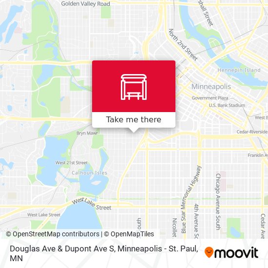 Douglas Ave & Dupont Ave S map