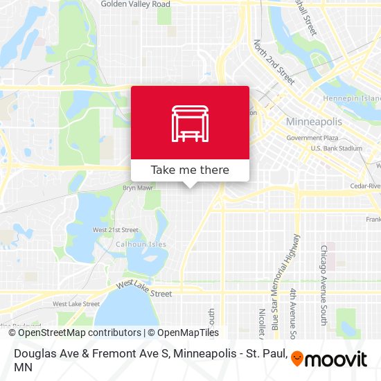 Mapa de Douglas Ave & Fremont Ave S