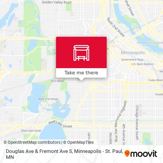 Mapa de Douglas Ave & Fremont Ave S