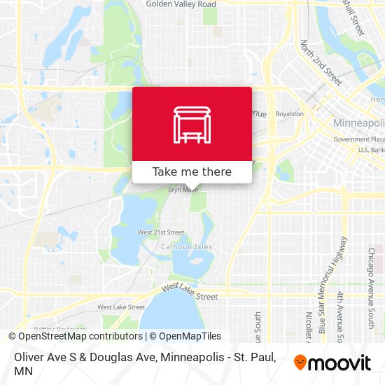 Mapa de Oliver Ave S & Douglas Ave