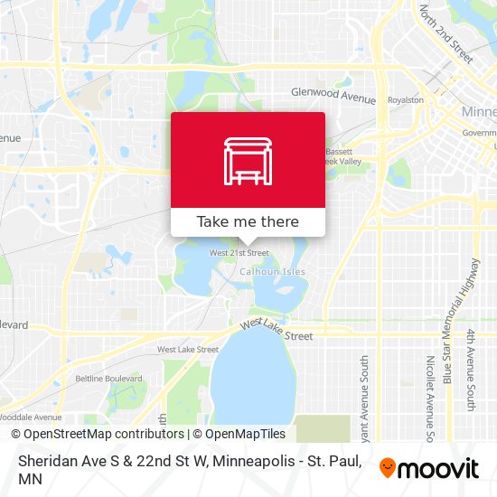 Sheridan Ave S & 22nd St W map