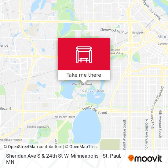 Sheridan Ave S & 24th St W map
