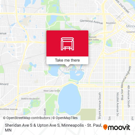 Sheridan Ave S & Upton Ave S map