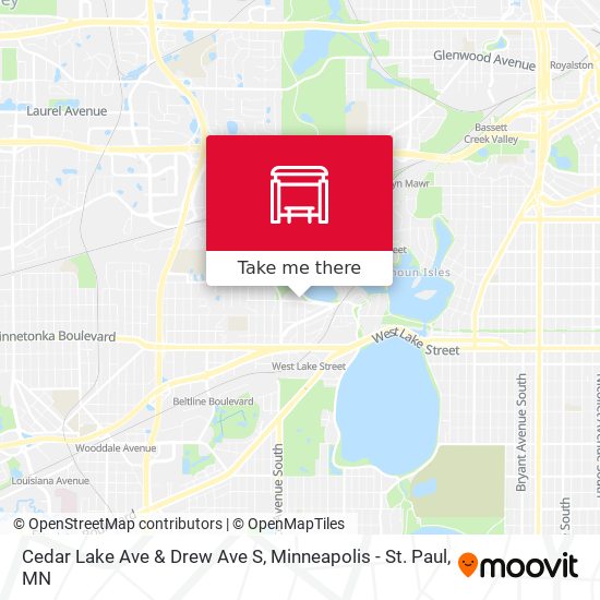 Mapa de Cedar Lake Ave & Drew Ave S