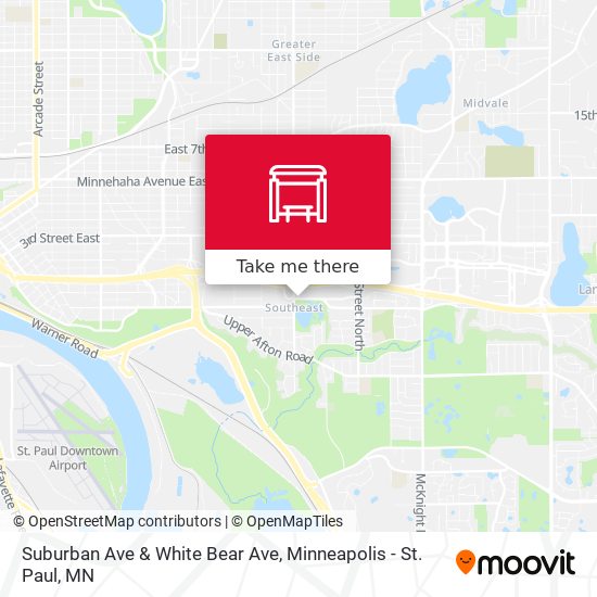 Mapa de Suburban Ave & White Bear Ave
