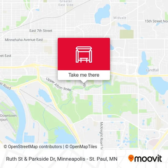 Ruth St & Parkside Dr map