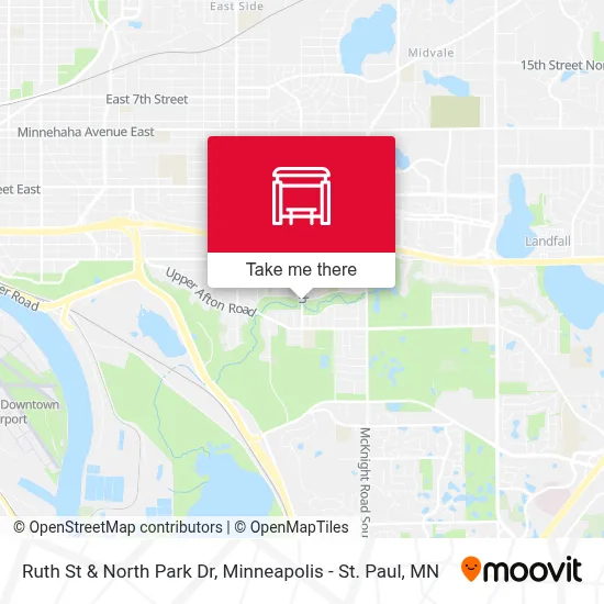 Ruth St & North Park Dr map
