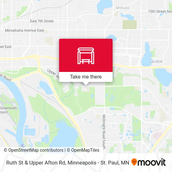 Ruth St & Upper Afton Rd map