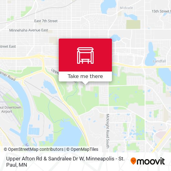 Mapa de Upper Afton Rd & Sandralee Dr W
