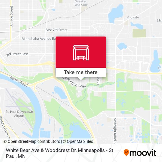Mapa de White Bear Ave & Woodcrest Dr