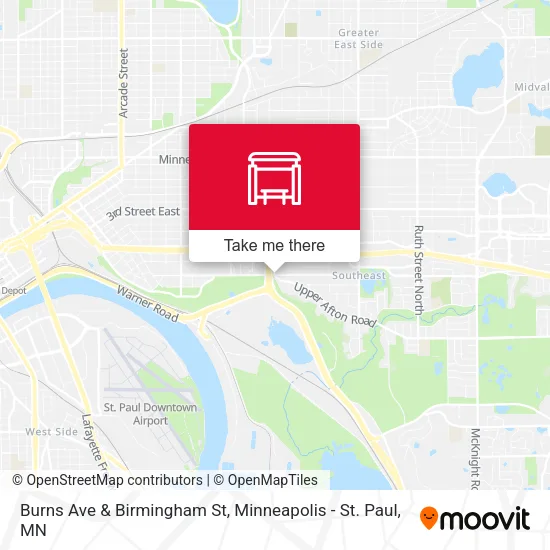 Mapa de Burns Ave & Birmingham St