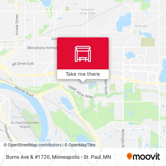Burns Ave & #1720 map