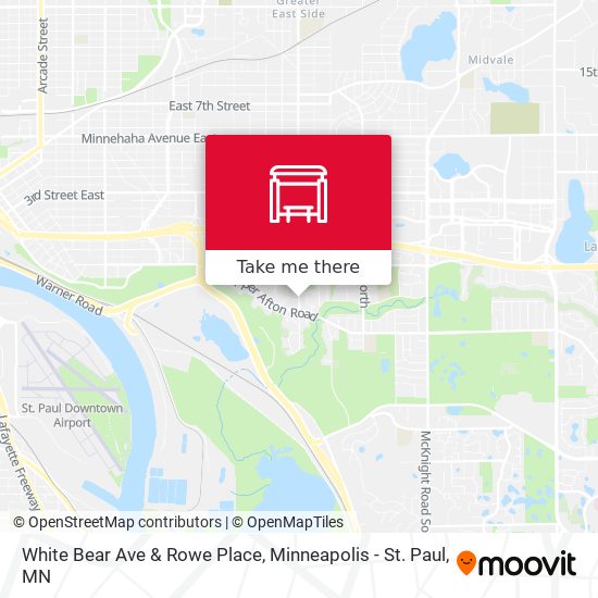 White Bear Ave & Rowe Place map