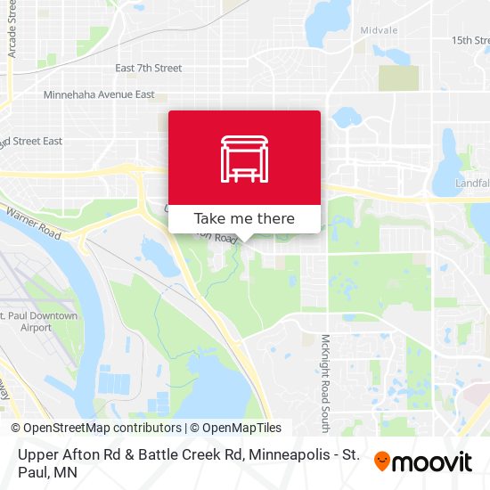 Upper Afton Rd & Battle Creek Rd map