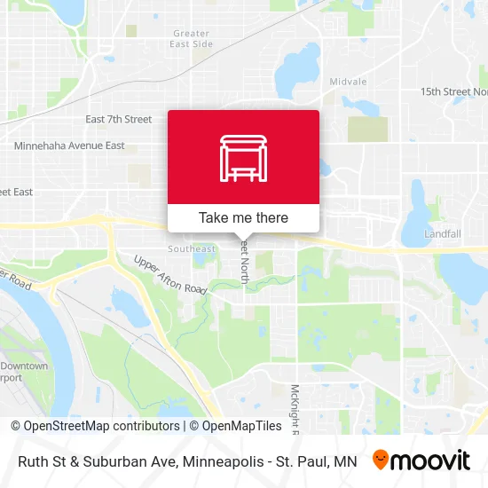 Ruth St & Suburban Ave map