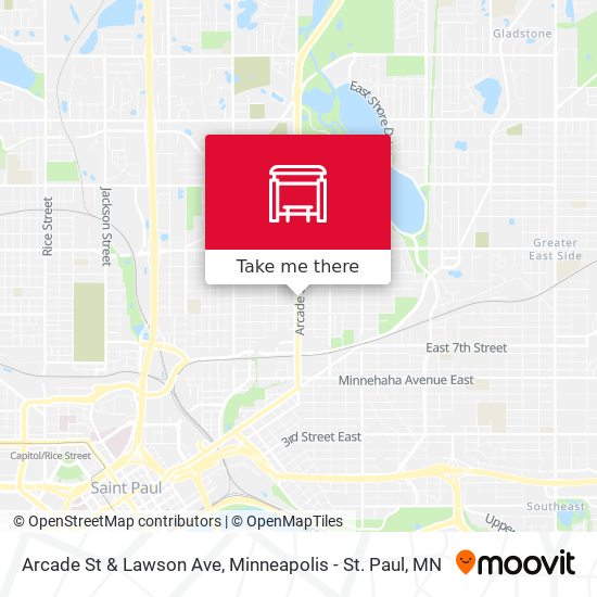 Arcade St & Lawson Ave map