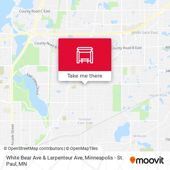 Mapa de White Bear Ave & Larpenteur Ave