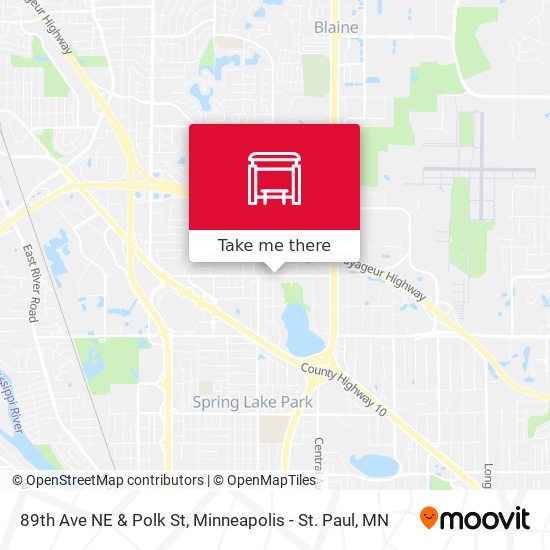 Mapa de 89th Ave NE & Polk St