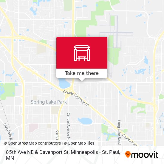 85th Ave NE & Davenport St map