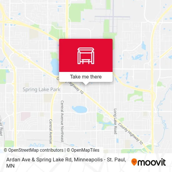 Ardan Ave & Spring Lake Rd map