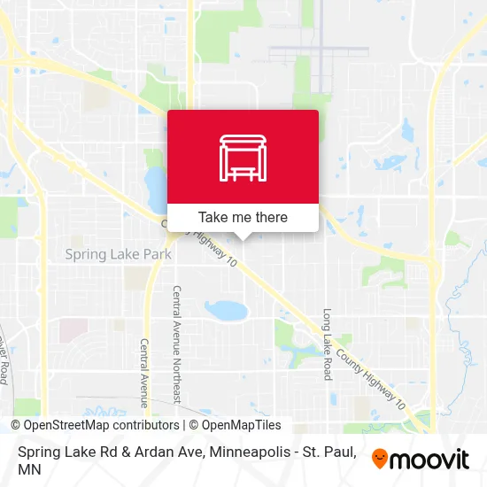 Spring Lake Rd & Ardan Ave map