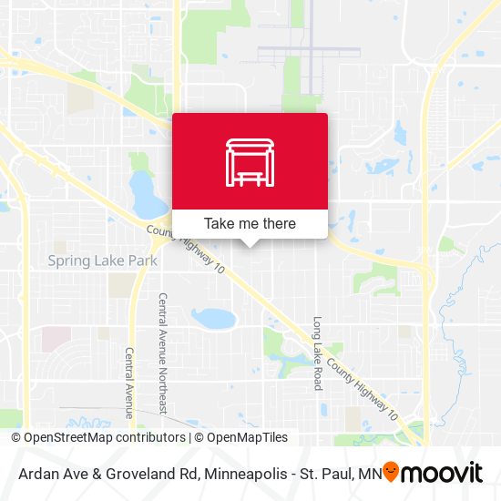 Ardan Ave & Groveland Rd map