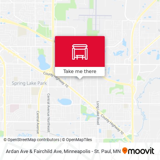 Ardan Ave & Fairchild Ave map