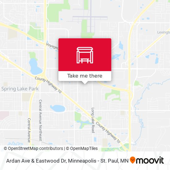Ardan Ave & Eastwood Dr map