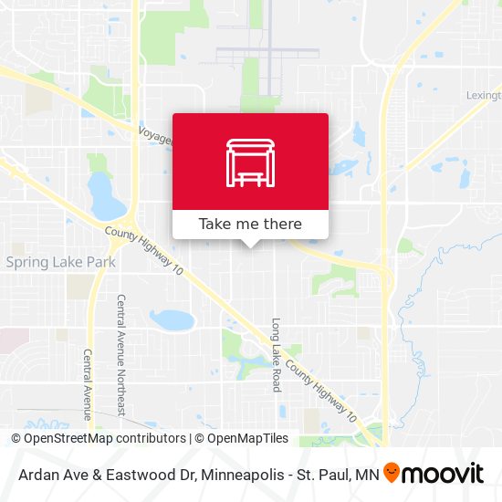 Ardan Ave & Eastwood Dr map