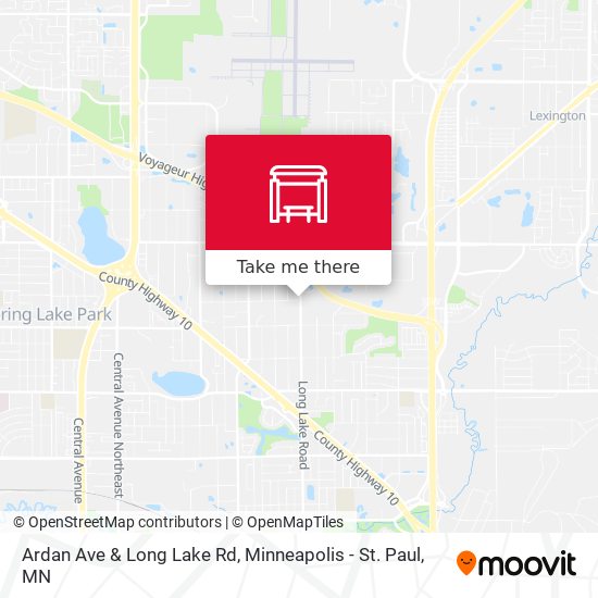 Ardan Ave & Long Lake Rd map
