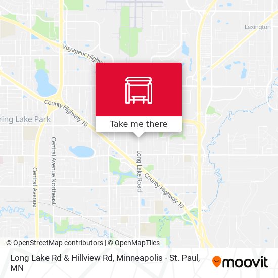 Long Lake Rd & Hillview Rd map