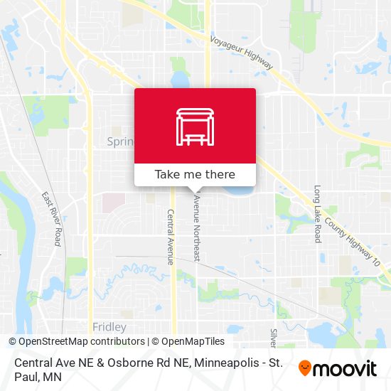Mapa de Central Ave NE & Osborne Rd NE