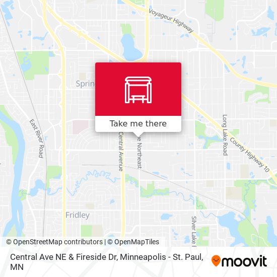 Mapa de Central Ave NE & Fireside Dr