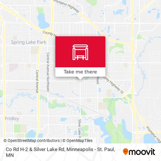 Co Rd H-2 & Silver Lake Rd map