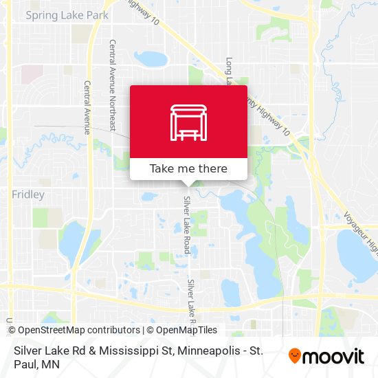 Silver Lake Rd & Mississippi St map