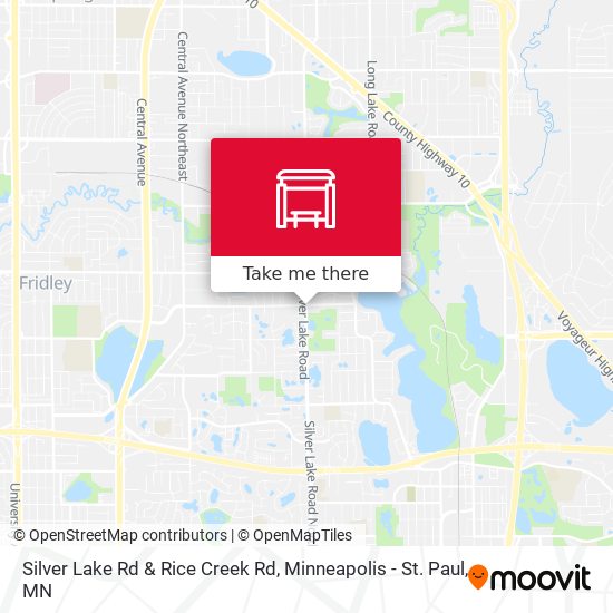 Mapa de Silver Lake Rd & Rice Creek Rd