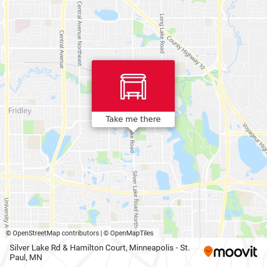 Silver Lake Rd & Hamilton Court map