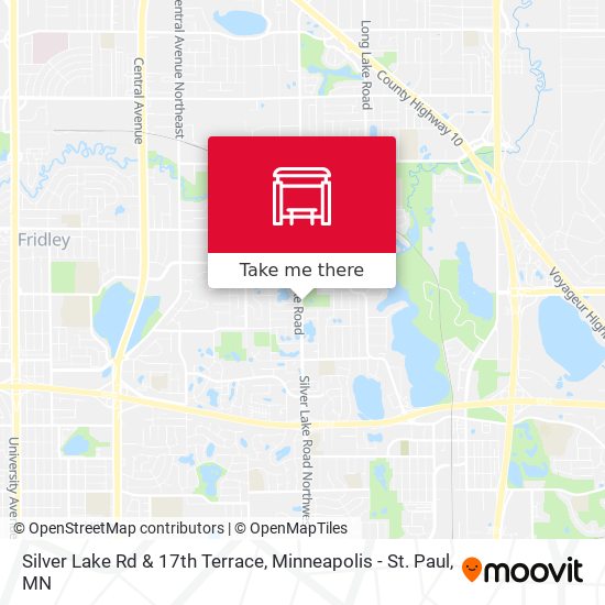 Silver Lake Rd & 17th Terrace map