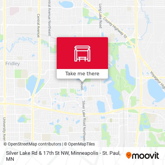 Silver Lake Rd & 17th St NW map